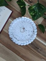 Tavita rotunda Small Bubbles alba cu splash negru 1