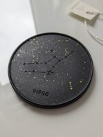 Coaster Zodiac negru cu auriu 3